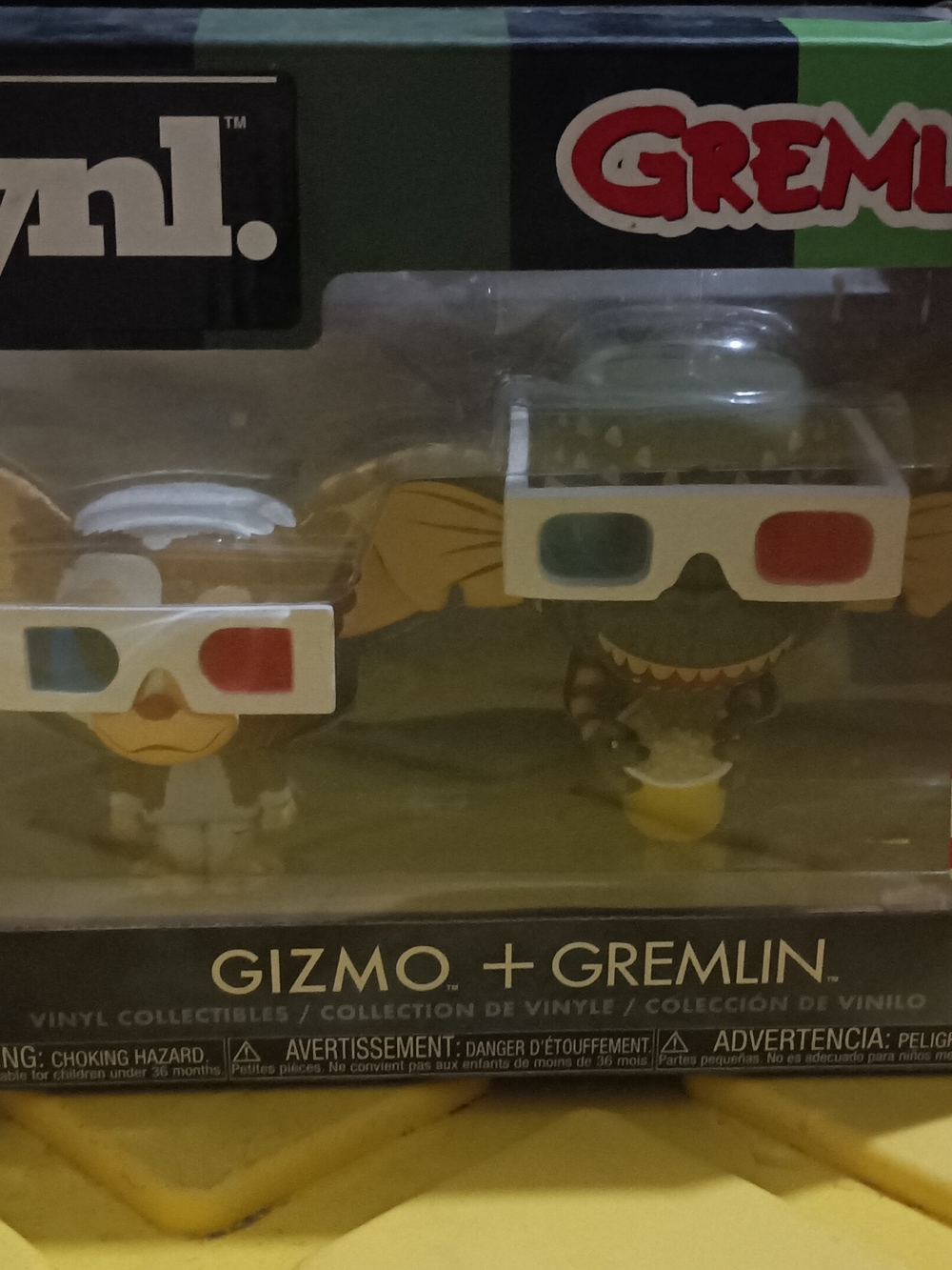 Funko Gizmo and Gremlin with Red and Cyan 3D Glasses